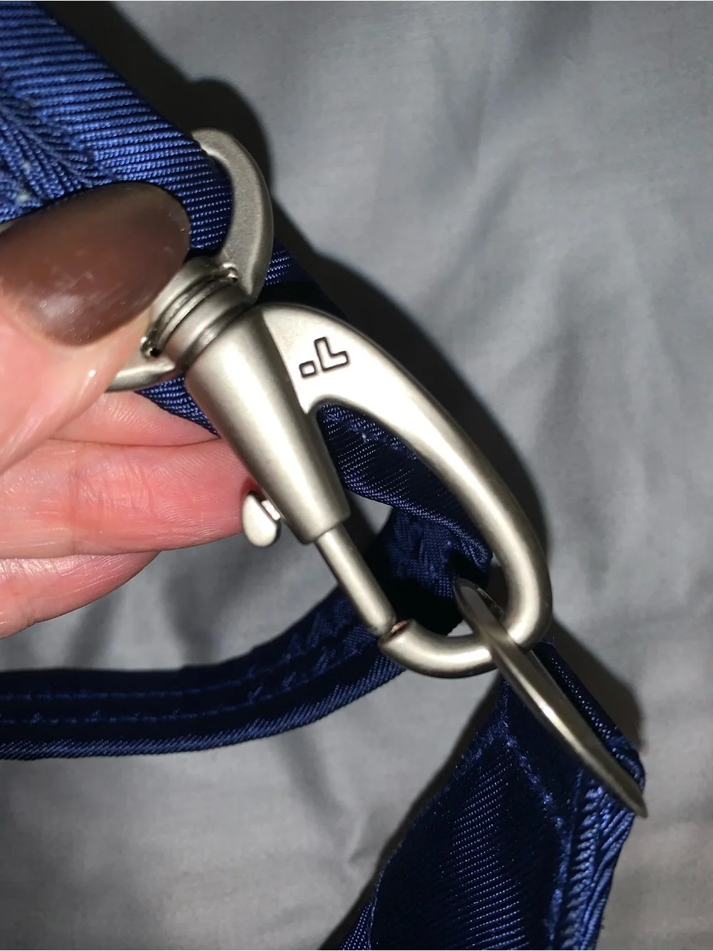 Travelon Blue Anti-Theft Nylon Crossbody Travel Bag RFID Locking Purse - Picture 6 of 9